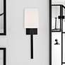 1_Crystorama Bromley 18 1/4" High Black Forged Wall Sconce