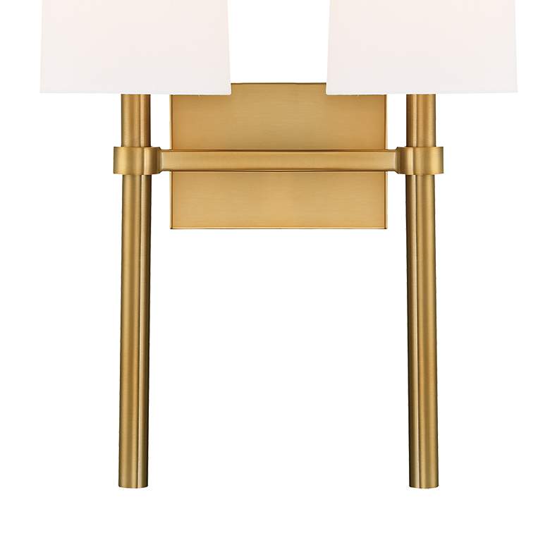 Image 5 Crystorama Bromley 18 1/4"H Vibrant Gold 2-Light Wall Sconce more views