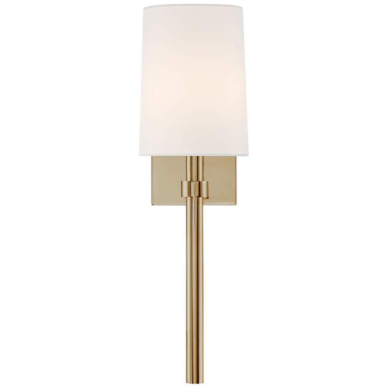Image 1 Crystorama Bromley 18 inch High Aged Brass Wall Sconce