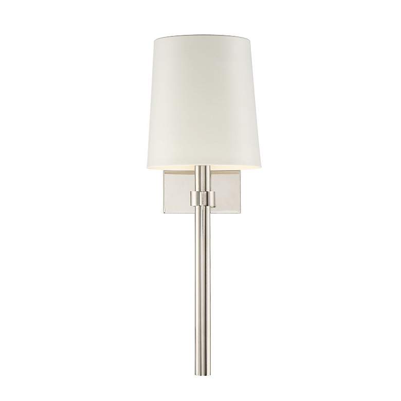 Image 2 Crystorama Bromley 18" High Polished Nickel Wall Sconce more views
