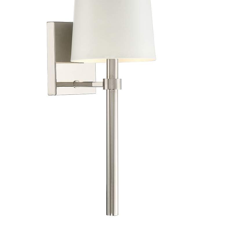 Image 3 Crystorama Bromley 18" High Polished Nickel Wall Sconce more views