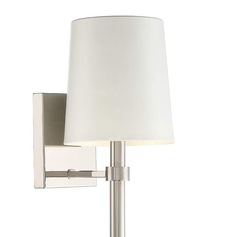 Image 4 Crystorama Bromley 18" High Polished Nickel Wall Sconce more views