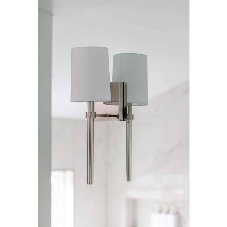 Image 6 Crystorama Bromley 18" High Polished Nickel Wall Sconce more views