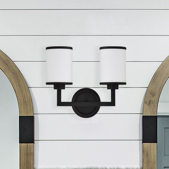 Crystorama Bryant 14.5'' Black Forged Sconce