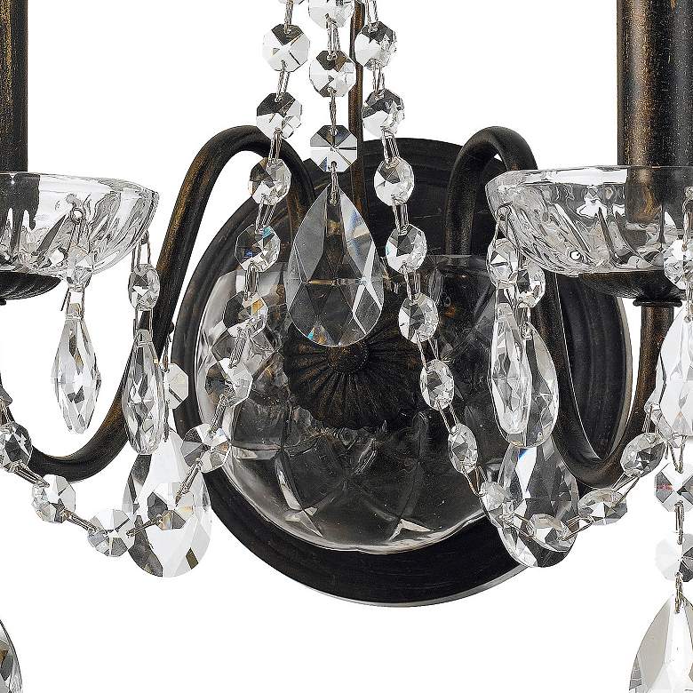 Image 2 Crystorama Butler 14"H English Bronze 2-Light Crystal Sconce more views