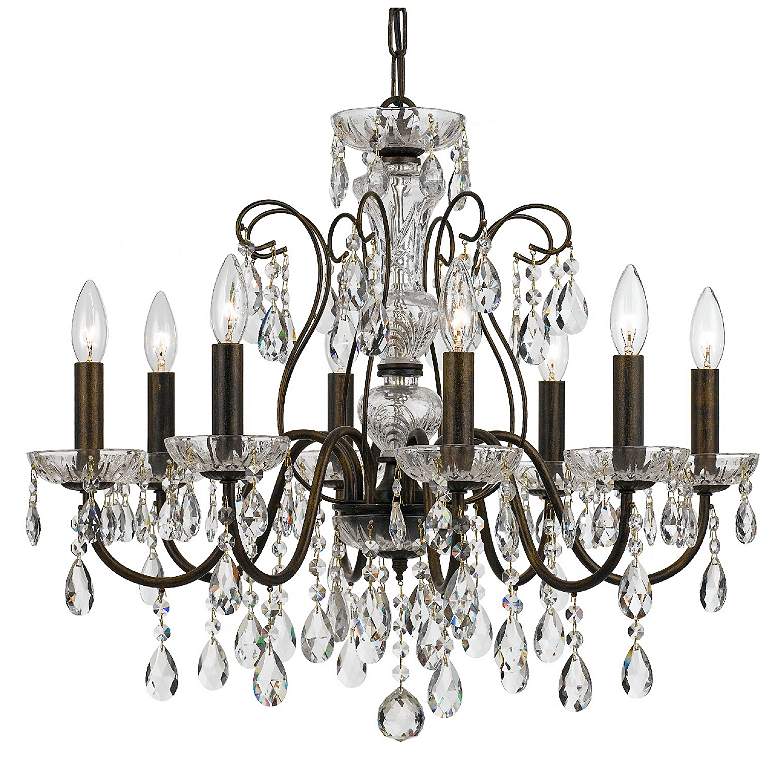 Image 2 Crystorama Butler 25 1/2" W English Bronze 8-Light Crystal Chandelier