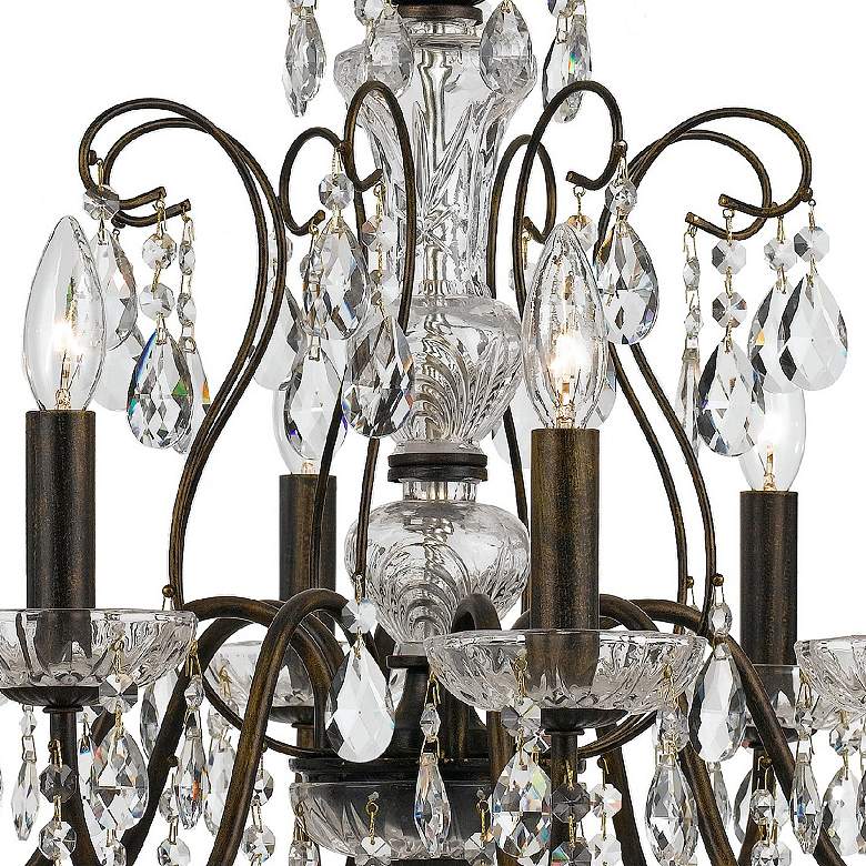 Image 3 Crystorama Butler 25 1/2" W English Bronze 8-Light Crystal Chandelier more views