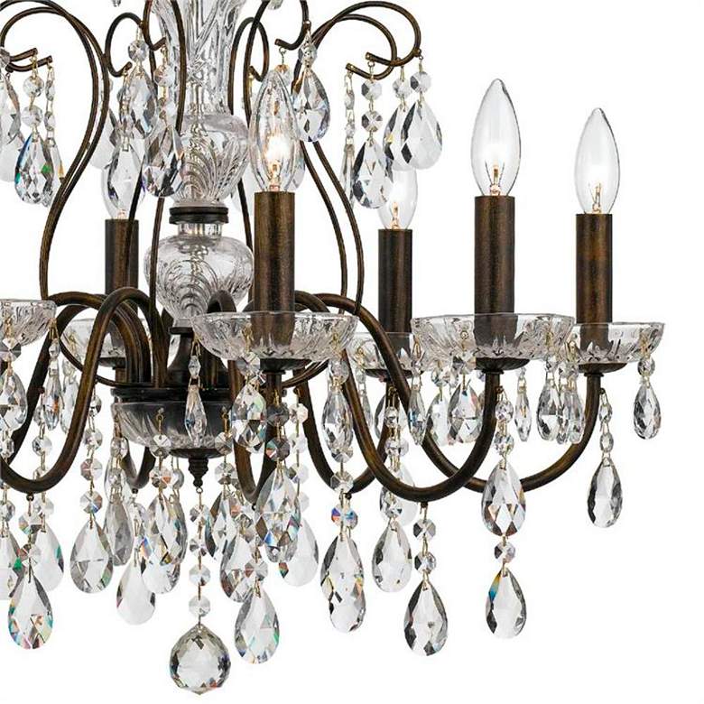 Image 5 Crystorama Butler 25 1/2 inch W English Bronze 8-Light Crystal Chandelier more views