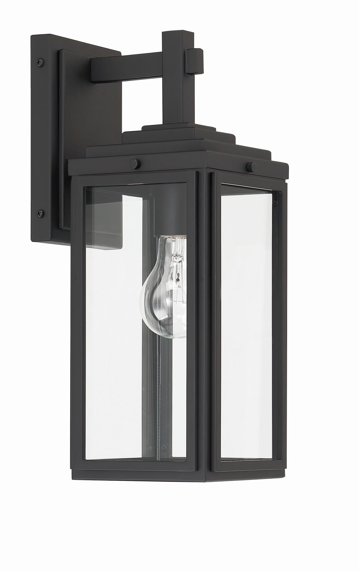 Image 3 Crystorama Byron 5.25'' Matte Black Outdoor Sconce more views