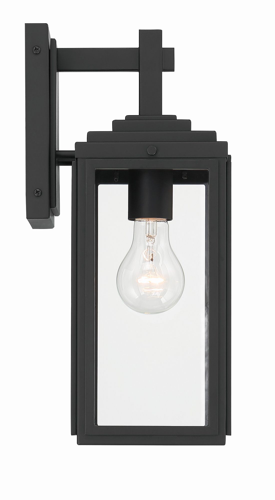 Image 4 Crystorama Byron 5.25'' Matte Black Outdoor Sconce more views