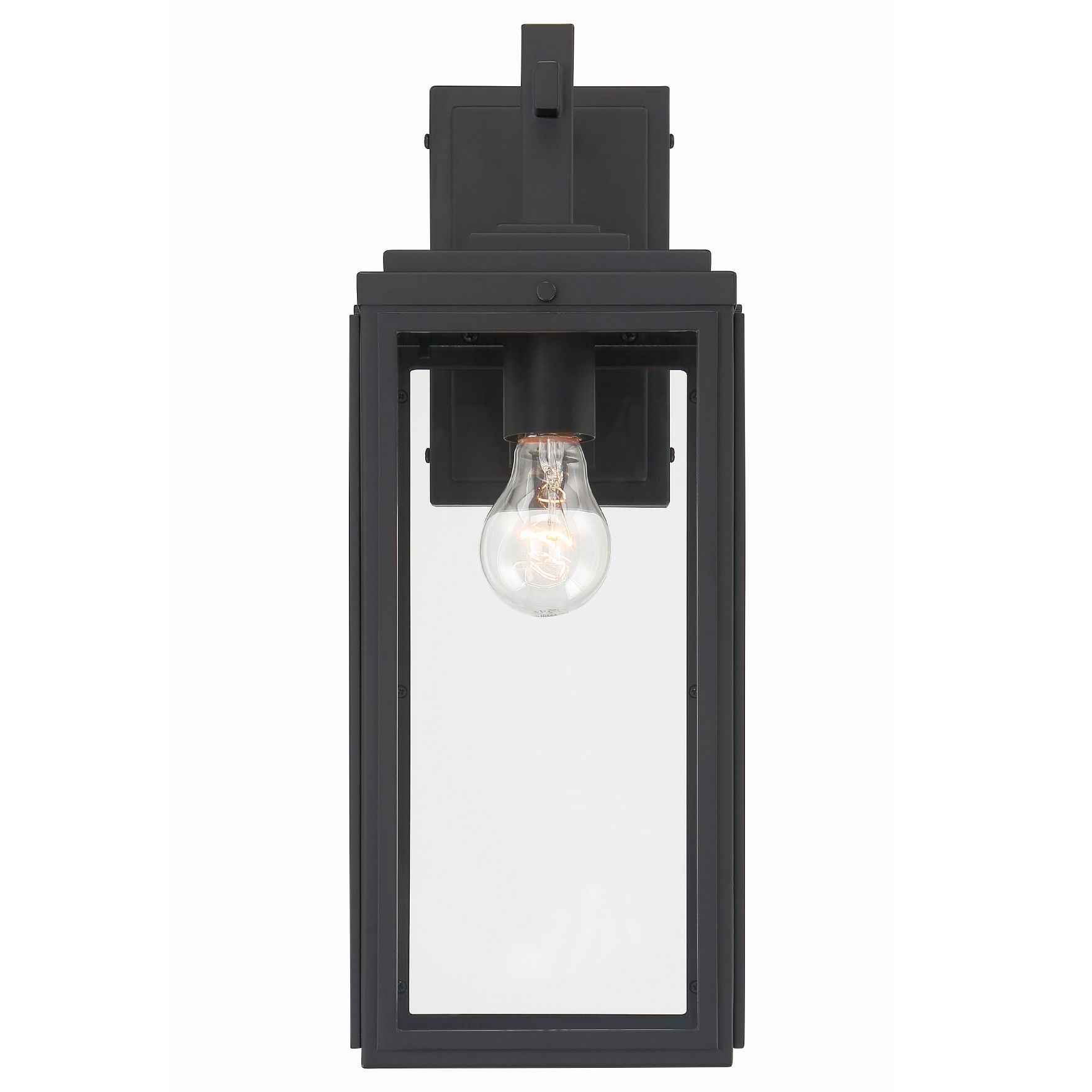 Crystorama Byron 6.5'' Matte Black Outdoor Sconce
