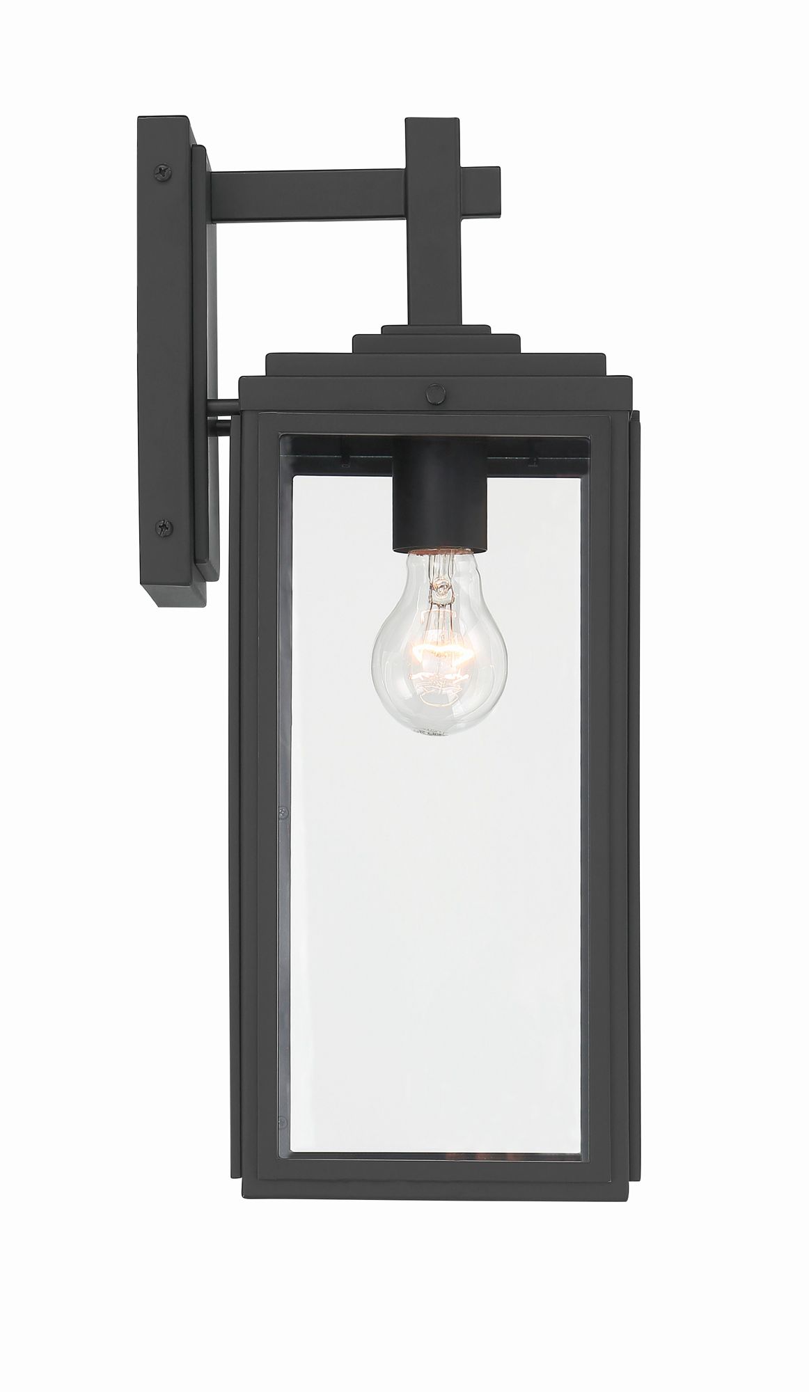 Image 4 Crystorama Byron 6.5'' Matte Black Outdoor Sconce more views