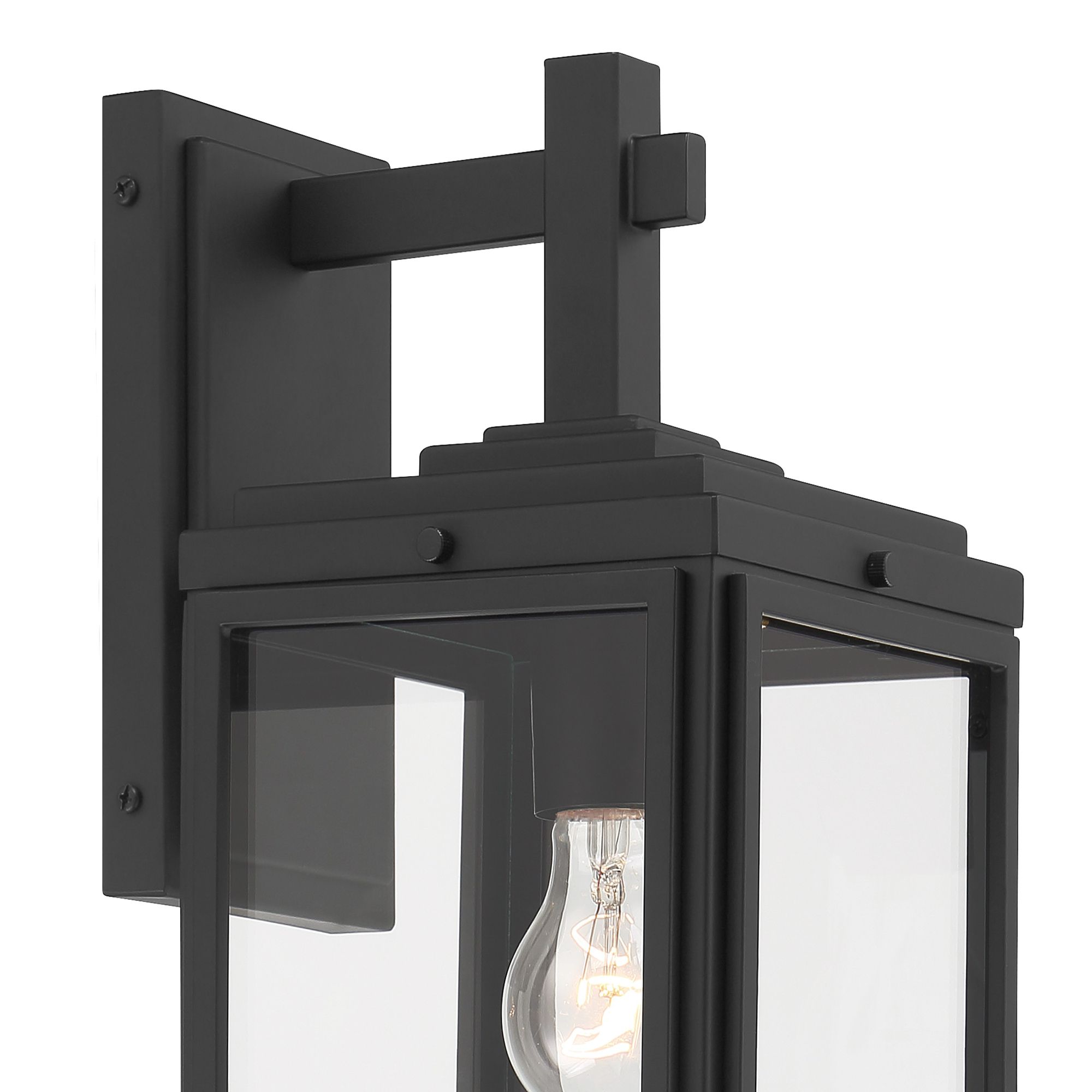 Image 5 Crystorama Byron 6.5'' Matte Black Outdoor Sconce more views