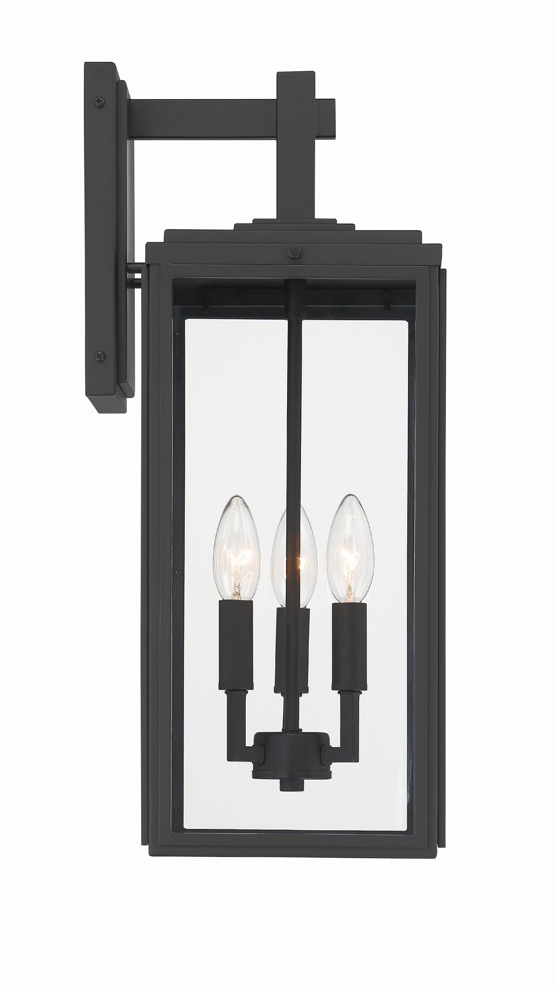 Image 5 Crystorama Byron 7.5'' Matte Black Outdoor Sconce more views