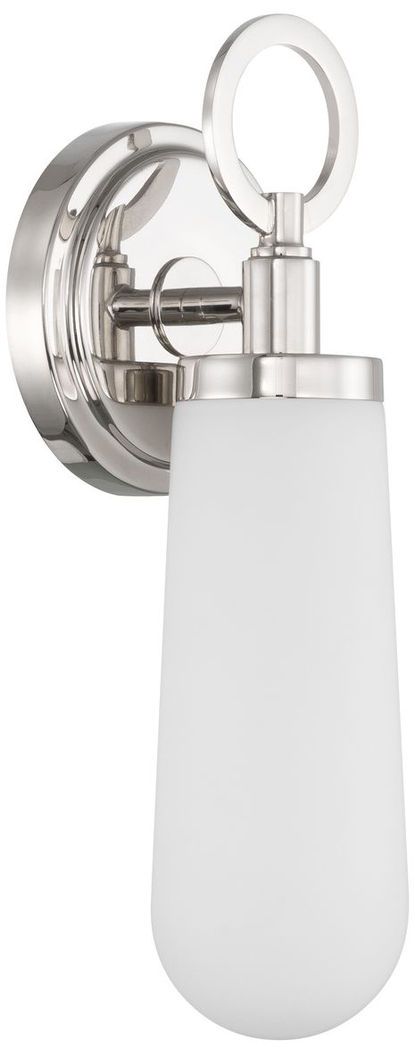 Image 2 Crystorama Calvin 4.75'' Integrated LED Polished Nickel Sconce more views