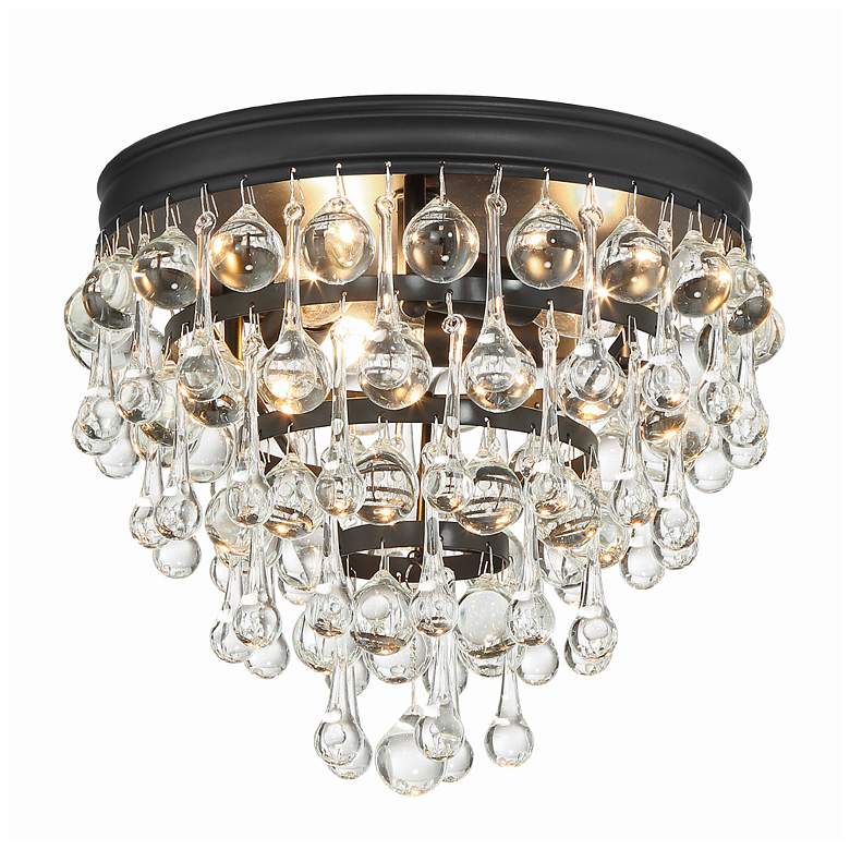 Image 2 Crystorama Calypso 10 1/2" Wide Matte Black Ceiling Light