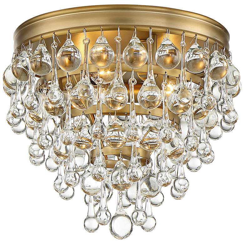 Image 2 Crystorama Calypso 10 inch Wide Vibrant Gold Ceiling Light