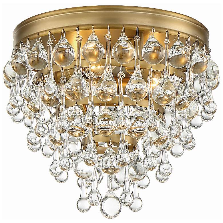 Image 2 Crystorama Calypso 10" Wide Vibrant Gold Ceiling Light