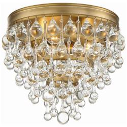 Crystorama Calypso 10" Wide Vibrant Gold Ceiling Light