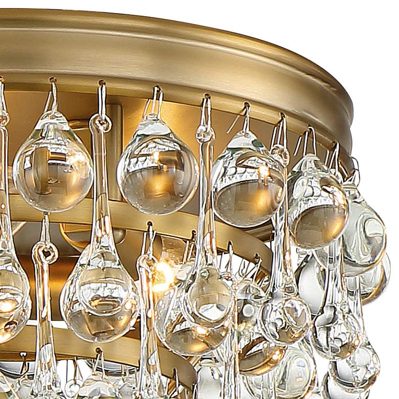 Image 3 Crystorama Calypso 10 inch Wide Vibrant Gold Ceiling Light more views
