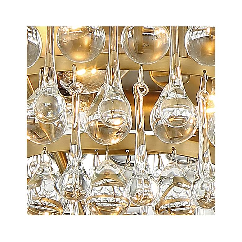 Image 3 Crystorama Calypso 10 inch Wide Vibrant Gold Ceiling Light more views