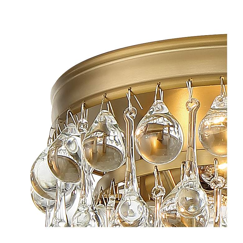 Image 4 Crystorama Calypso 10" Wide Vibrant Gold Ceiling Light more views
