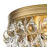 4_Crystorama Calypso 10" Wide Vibrant Gold Ceiling Light more views
