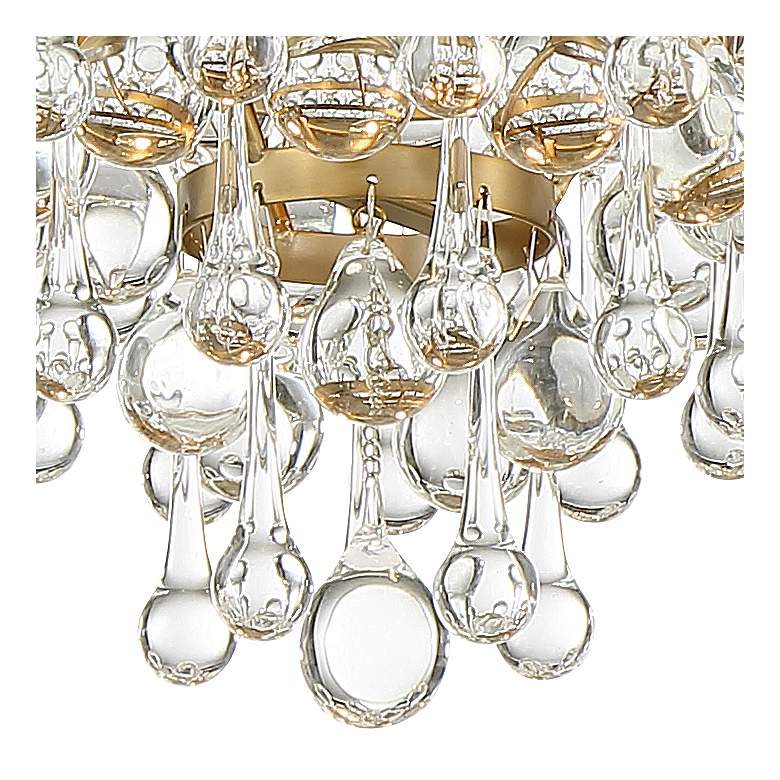Image 5 Crystorama Calypso 10" Wide Vibrant Gold Ceiling Light more views
