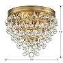 7_Crystorama Calypso 10" Wide Vibrant Gold Ceiling Light more views