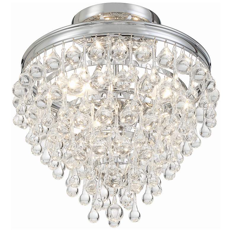 Image 2 Crystorama Calypso 12 inch Wide Polished Chrome Ceiling Light more views