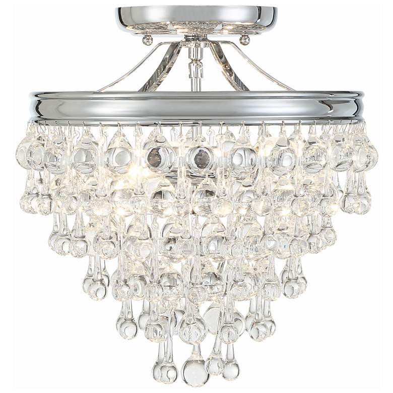 Image 4 Crystorama Calypso 12" Wide Polished Chrome Ceiling Light more views
