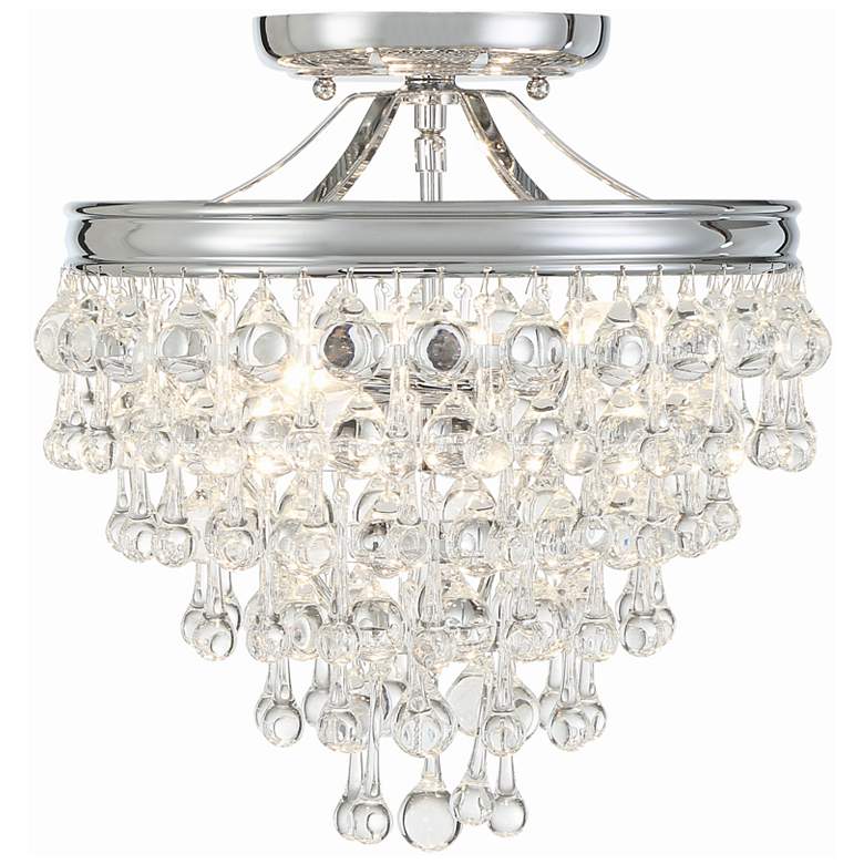 Image 3 Crystorama Calypso 12 inch Wide Polished Chrome Ceiling Light more views