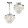 6_Crystorama Calypso 12" Wide Polished Chrome Ceiling Light more views
