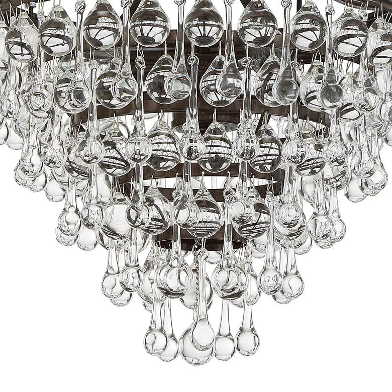Image 3 Crystorama Calypso 12 inch Wide Vibrant Bronze Finish Crystal Chandelier more views