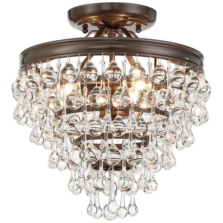 Image 5 Crystorama Calypso 12 inch Wide Vibrant Bronze Finish Crystal Chandelier more views