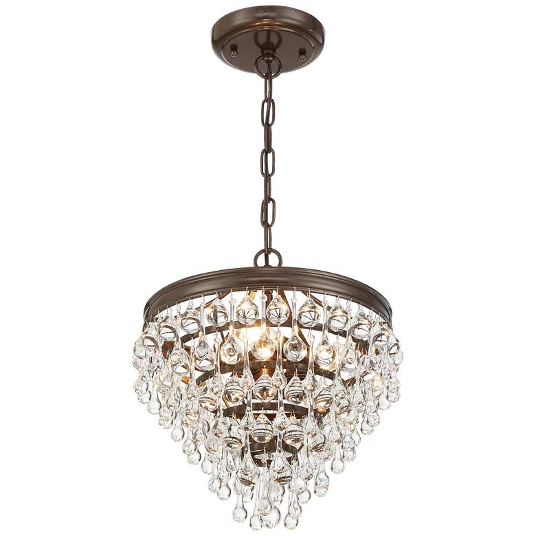 Image 6 Crystorama Calypso 12 inch Wide Vibrant Bronze Finish Crystal Chandelier more views