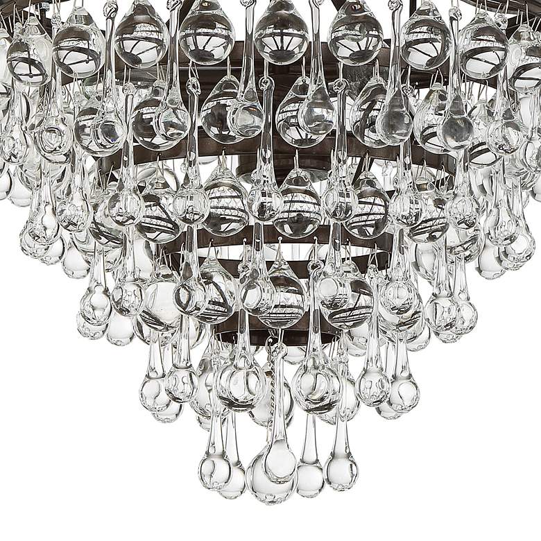 Image 7 Crystorama Calypso 12" Wide Vibrant Bronze Finish Crystal Chandelier more views