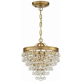 Image3 of Crystorama Calypso 12" Wide Vibrant Gold and Crystal Mini Chandelier