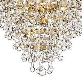 Image5 of Crystorama Calypso 12" Wide Vibrant Gold and Crystal Mini Chandelier more views