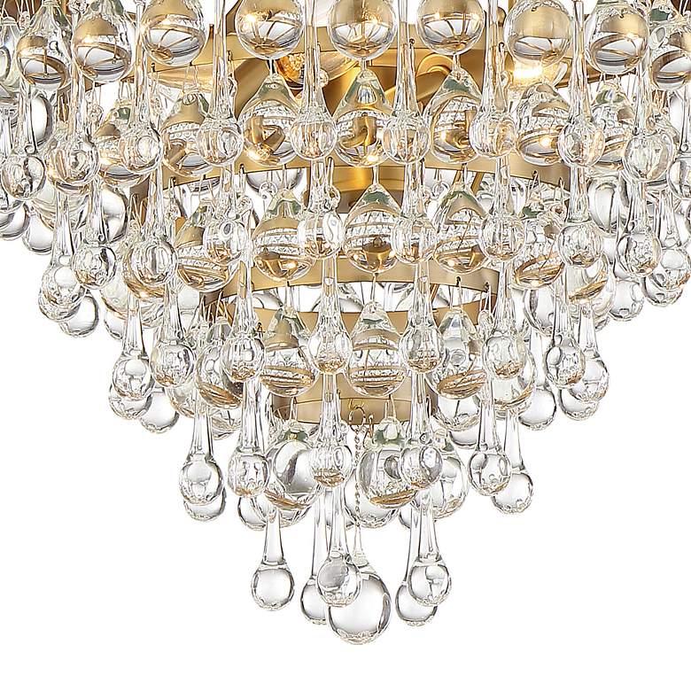Image 5 Crystorama Calypso 12" Wide Vibrant Gold and Crystal Mini Chandelier more views