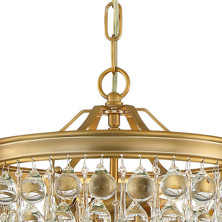 Image 6 Crystorama Calypso 12" Wide Vibrant Gold and Crystal Mini Chandelier more views