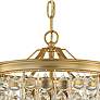 6_Crystorama Calypso 12" Wide Vibrant Gold and Crystal Mini Chandelier more views