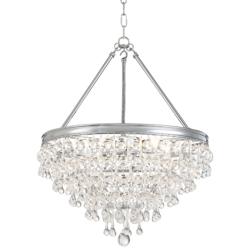 Crystorama Calypso 20&quot; Wide Crystal and Chrome Chandelier