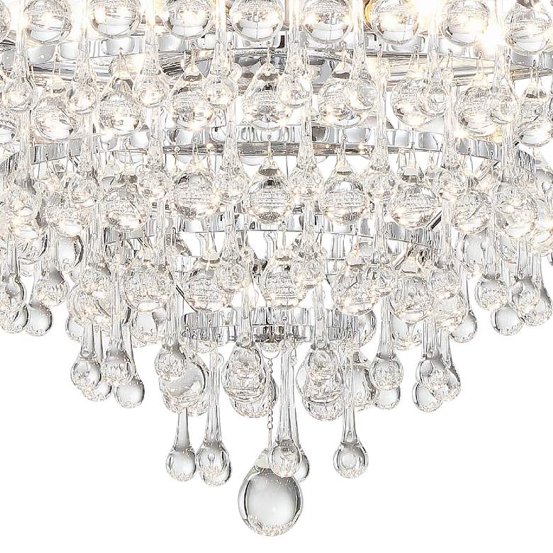 Image 3 Crystorama Calypso 20 inch Wide Crystal and Chrome Chandelier more views
