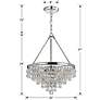 6_Crystorama Calypso 20" Wide Crystal and Chrome Chandelier more views