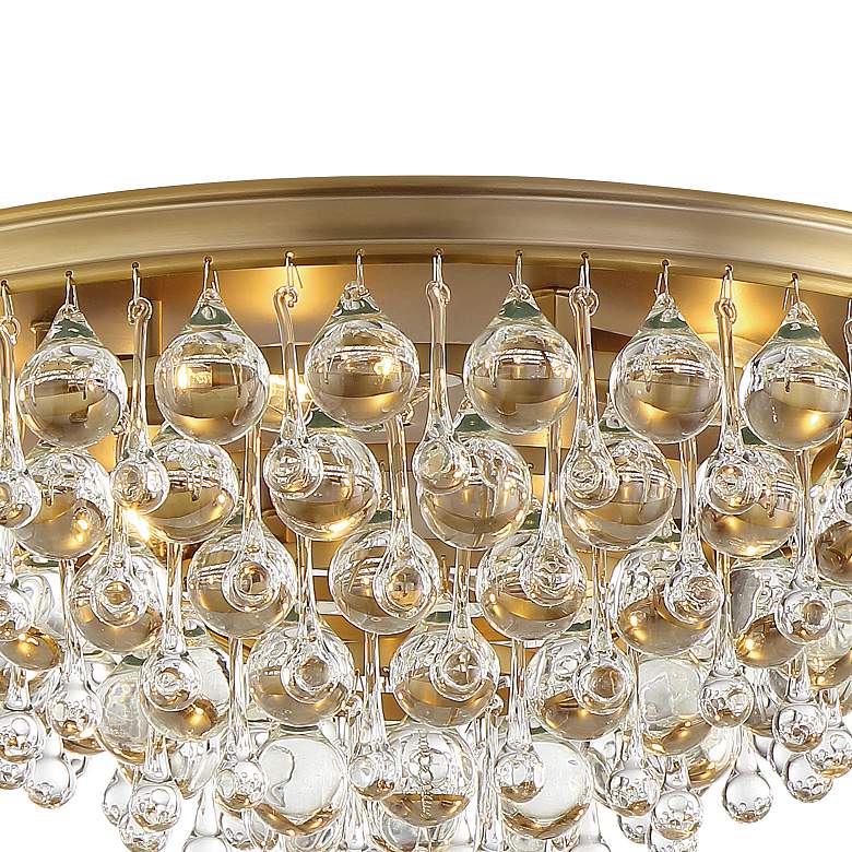 Image 5 Crystorama Calypso 20" Wide Vibrant Gold Ceiling Light more views