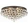 Crystorama Calypso 20"W Glass Balls Bronze Ceiling Light