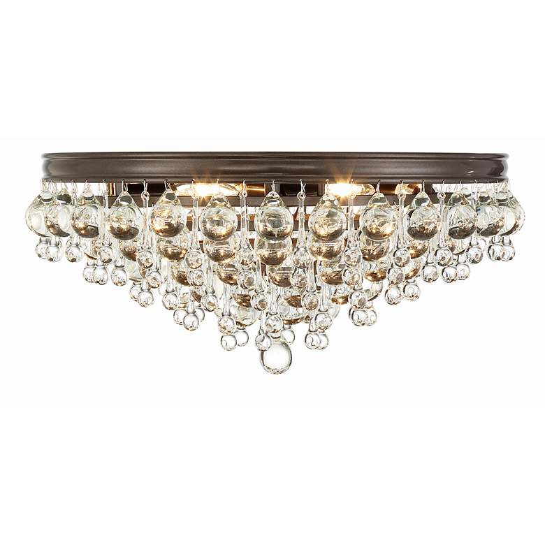 Image 3 Crystorama Calypso 20"W Glass Balls Bronze Ceiling Light more views