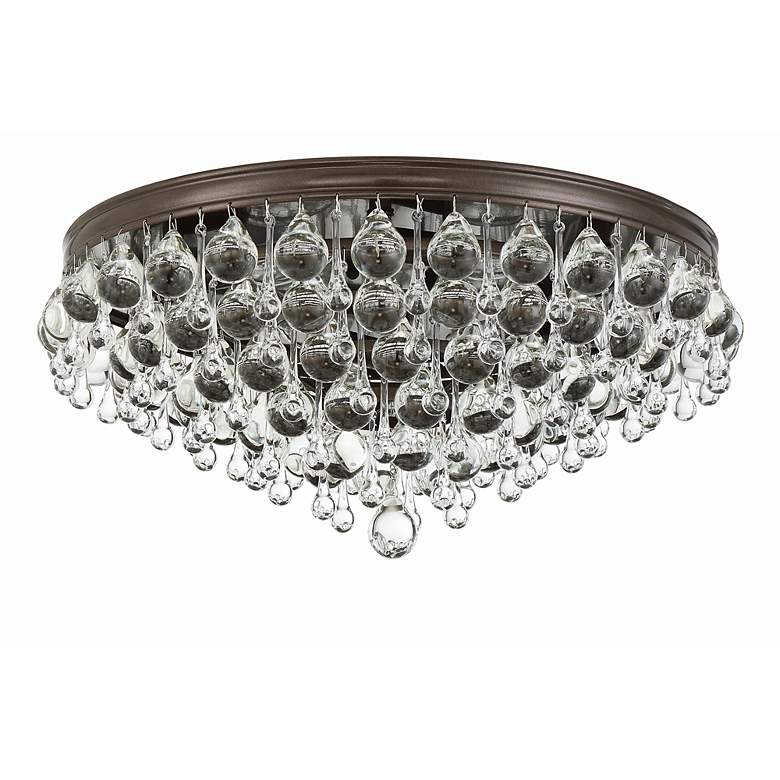 Image 4 Crystorama Calypso 20"W Glass Balls Bronze Ceiling Light more views
