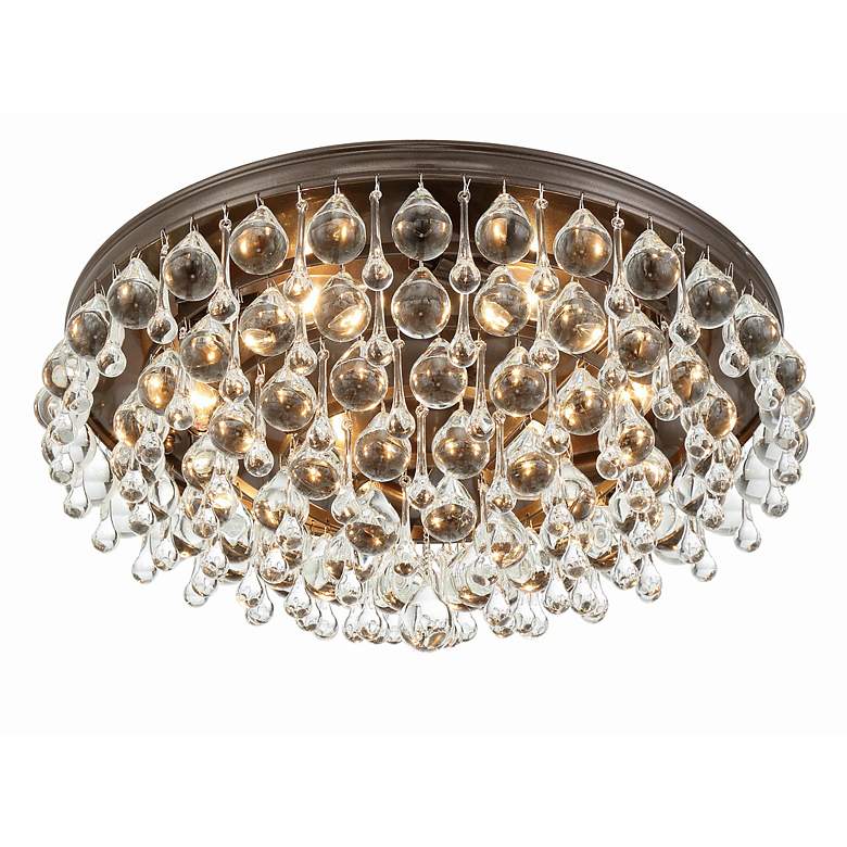 Image 5 Crystorama Calypso 20"W Glass Balls Bronze Ceiling Light more views